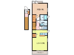 甚目寺駅 徒歩11分 2階の物件間取画像